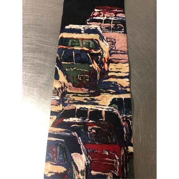 Richard Wallich Men’s Silk Racing Racecars Designer Dress Tie - Picture 4 of 11